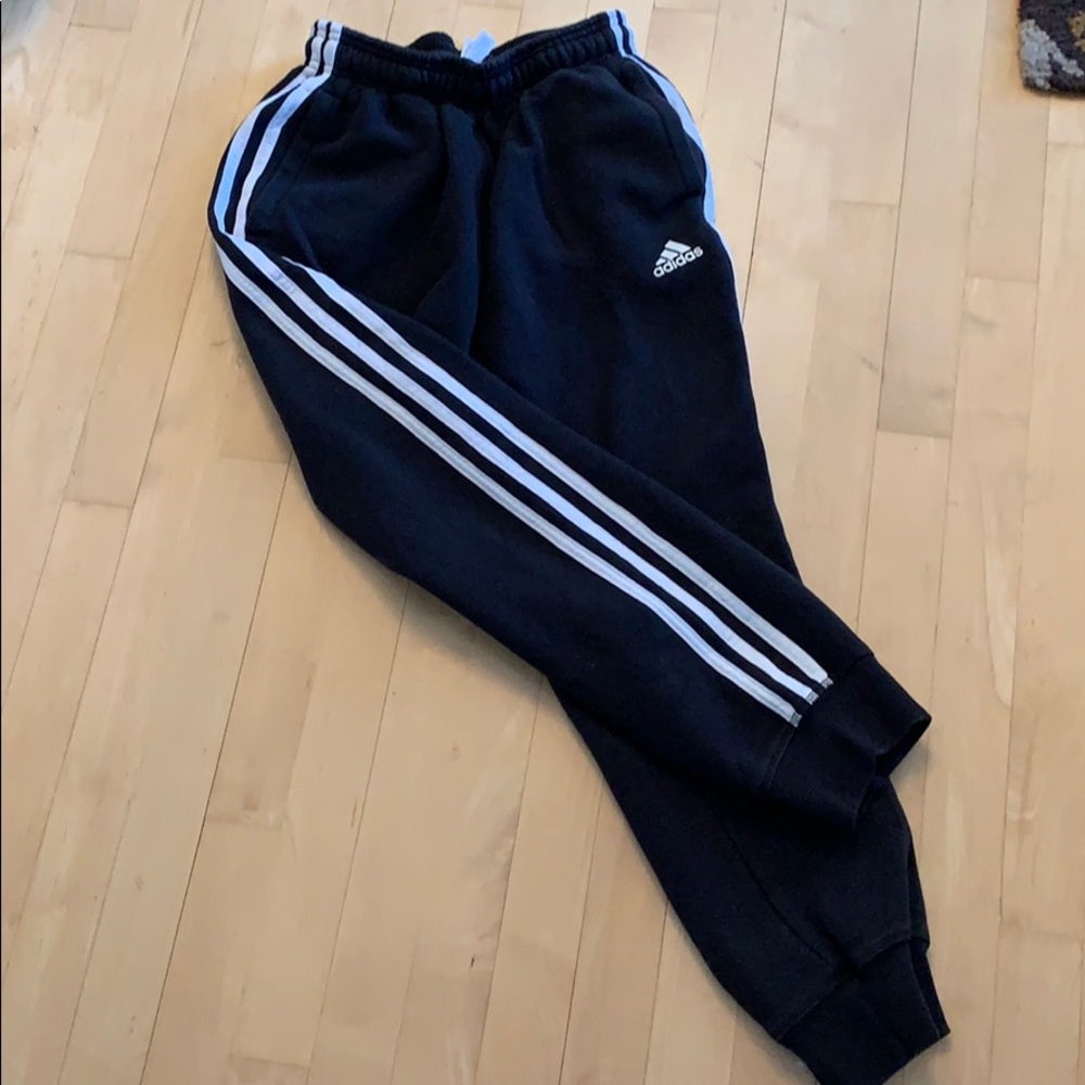 Adidas 3 stripe joggers